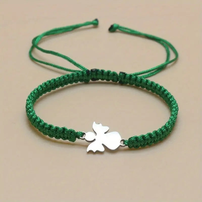 Cute Stainless Steel Hand-woven Angel Bracelet