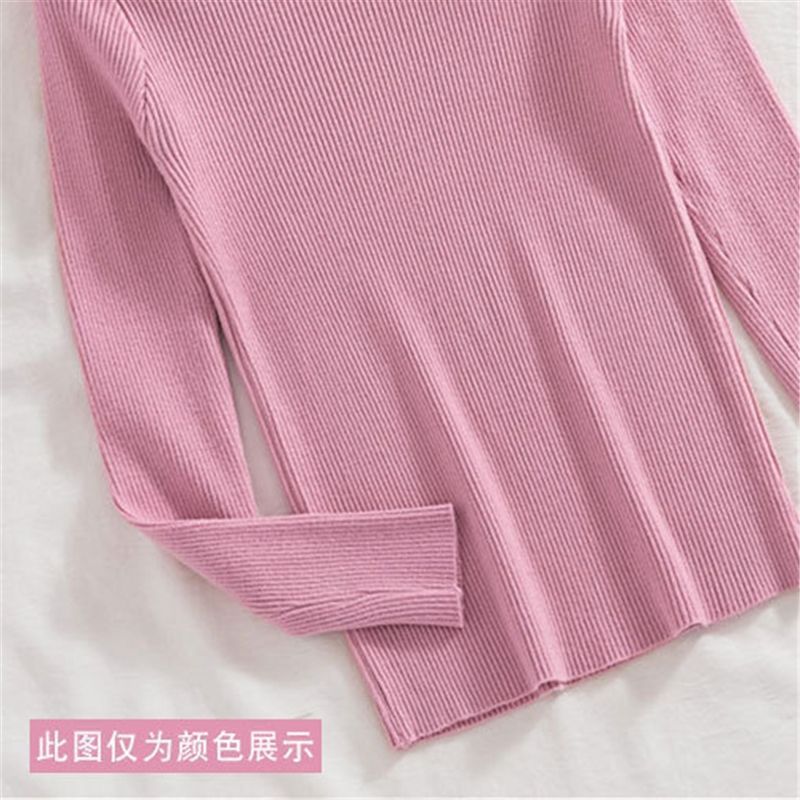 Slim-fit Elegant V-neck All-matching Western Style Bottoming Sweater