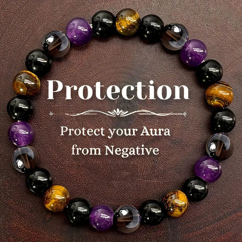 Natural Amethyst Tiger Eye Turquoise Bracelet