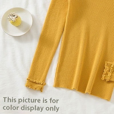 Half Turtleneck Knitted Sweater Women's Bottoming Shirt Women's Autumn And Winter