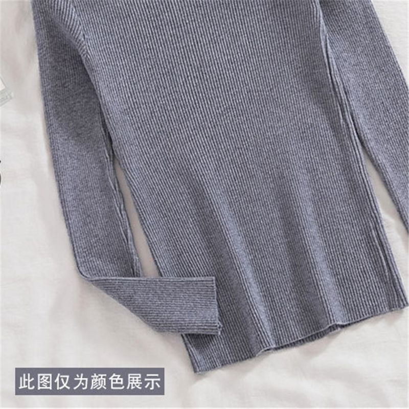 Slim-fit Elegant V-neck All-matching Western Style Bottoming Sweater