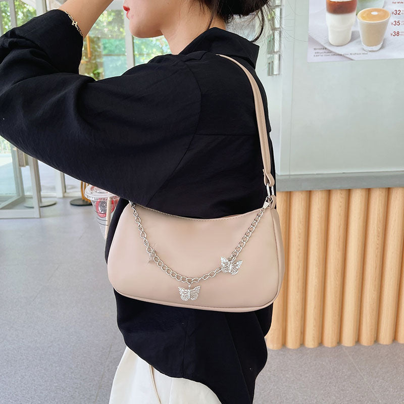 Fashion Butterfly Chain Underarm Bag All-match One-shoulder Crossboby Bag