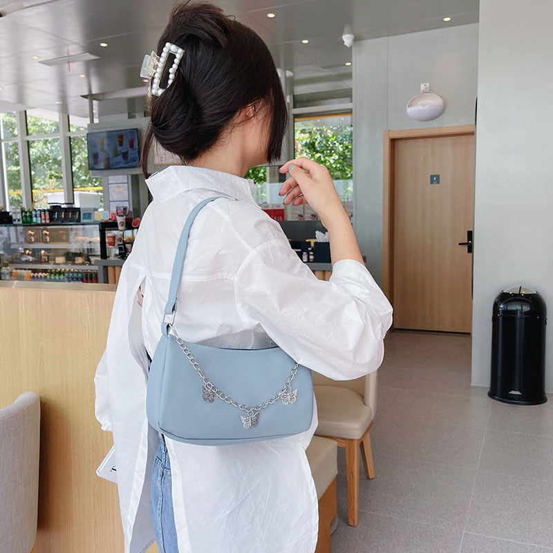 Fashion Butterfly Chain Underarm Bag All-match One-shoulder Crossboby Bag