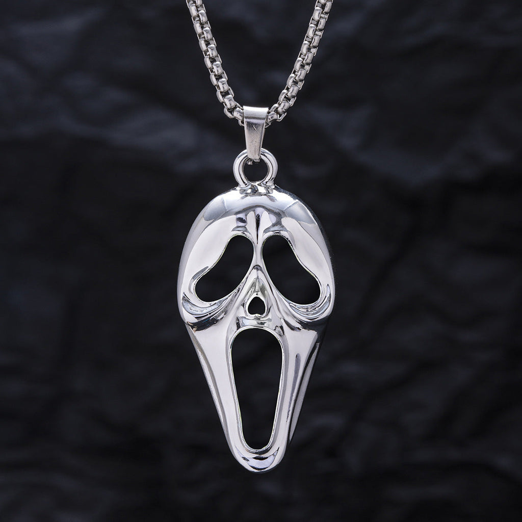 Popular Exaggerated Skull Luminous Mask Pendant