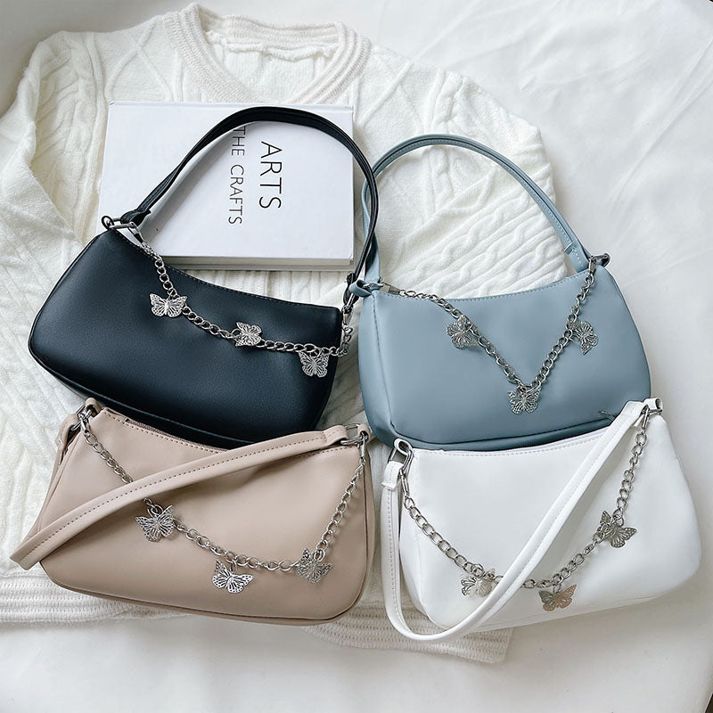 Fashion Butterfly Chain Underarm Bag All-match One-shoulder Crossboby Bag
