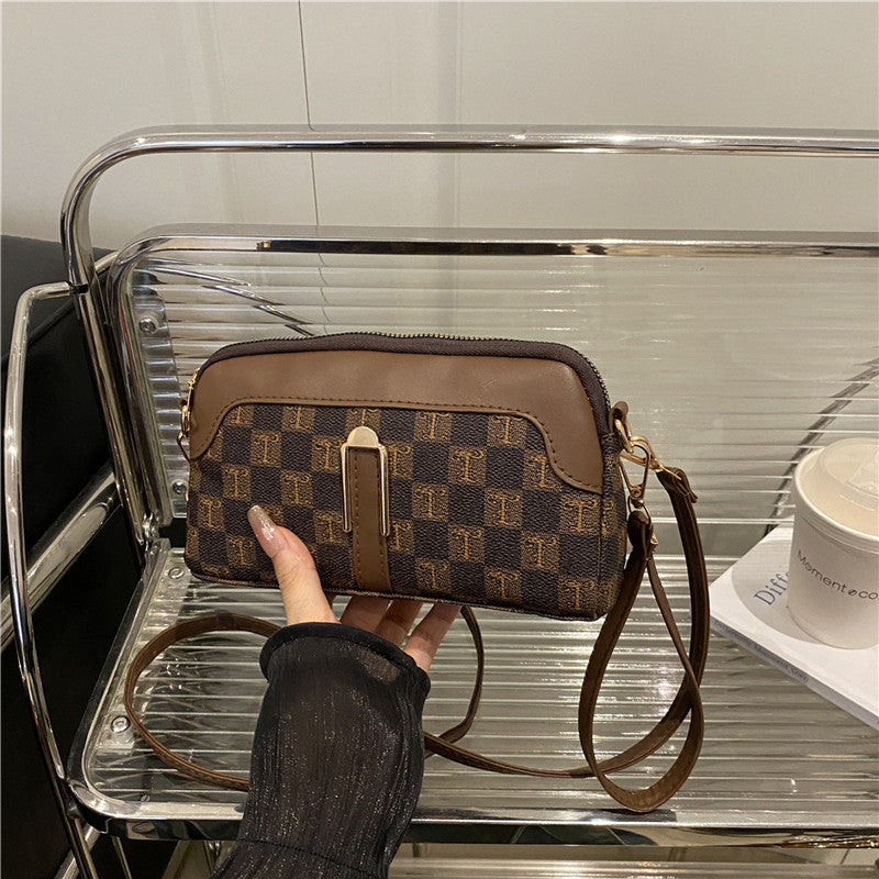 Chess Plaid Women's Bag Autumn And Winter Classic Style Portable