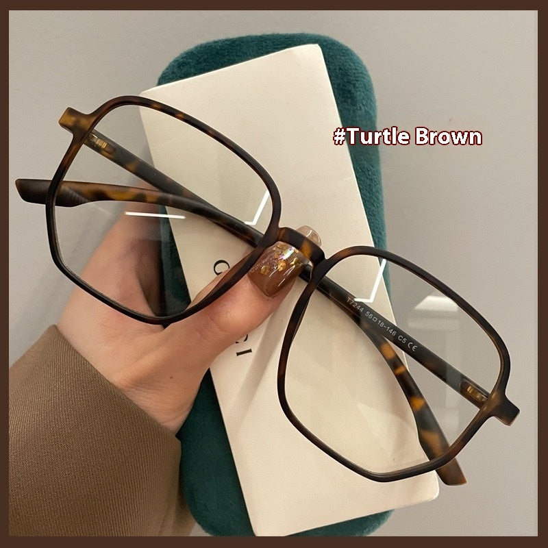 Large Frame Irregular Glasses Round Face Super Light Oversized