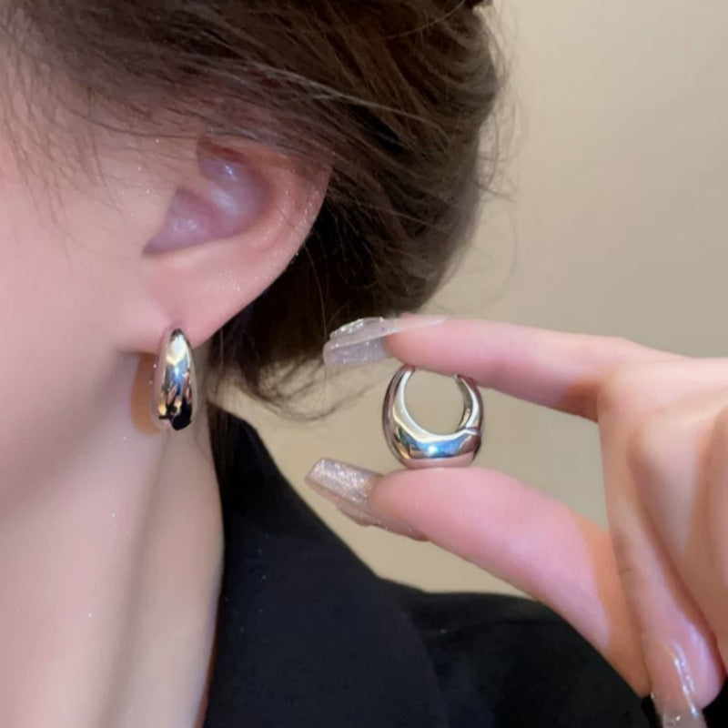 Simple Retro Metal Geometric Simple Earrings