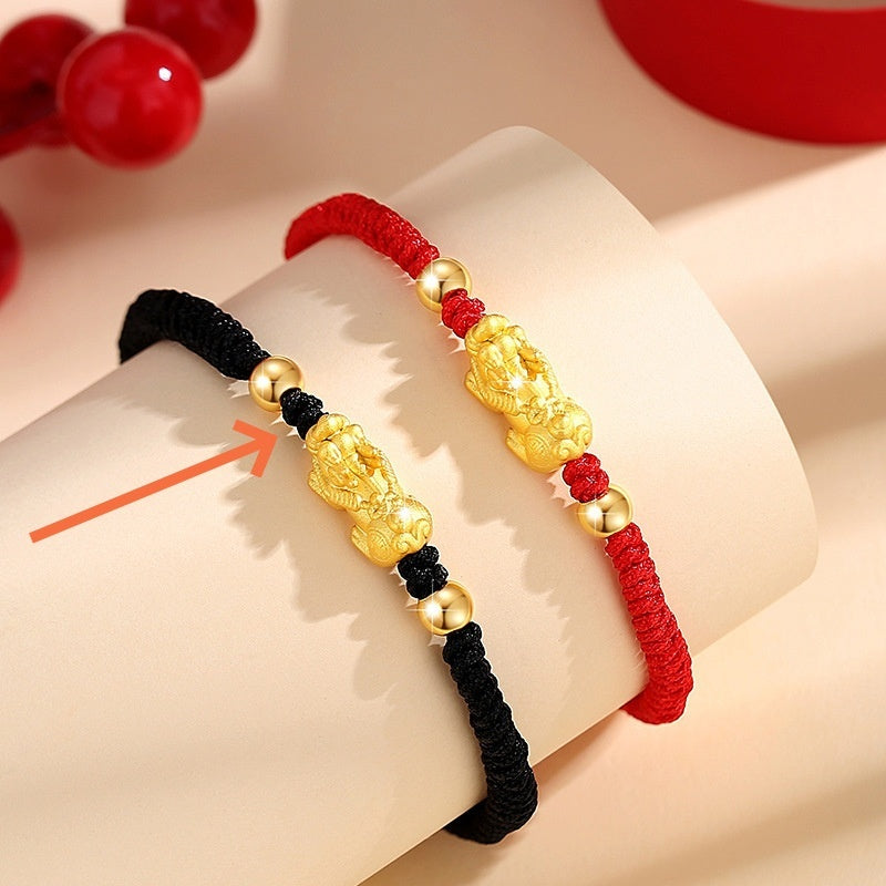 Couple's Ethnic Style Swallowing Gold Beast New Chinese Bracelet