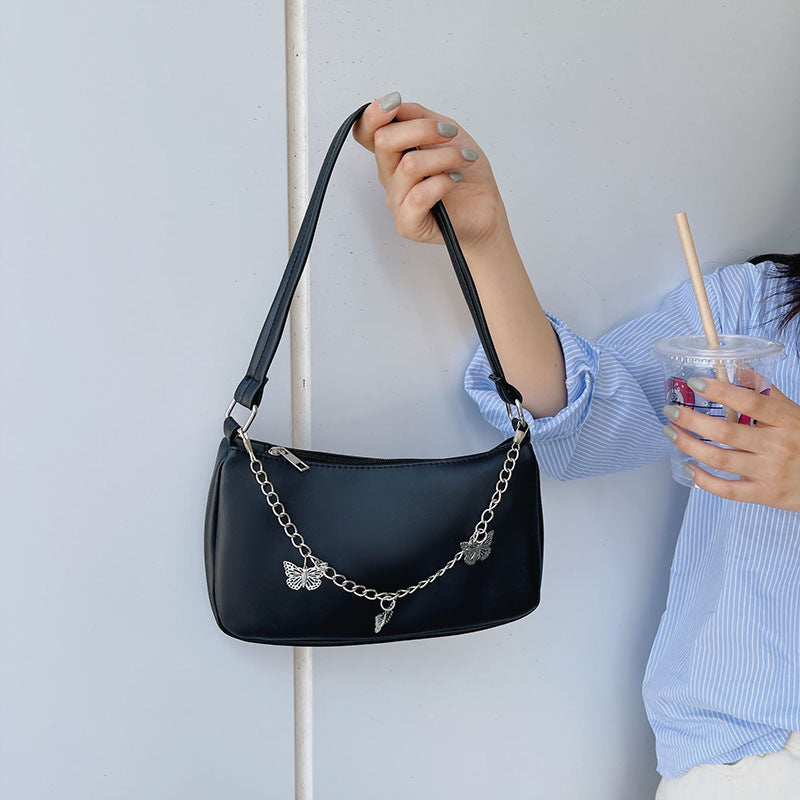 Fashion Butterfly Chain Underarm Bag All-match One-shoulder Crossboby Bag