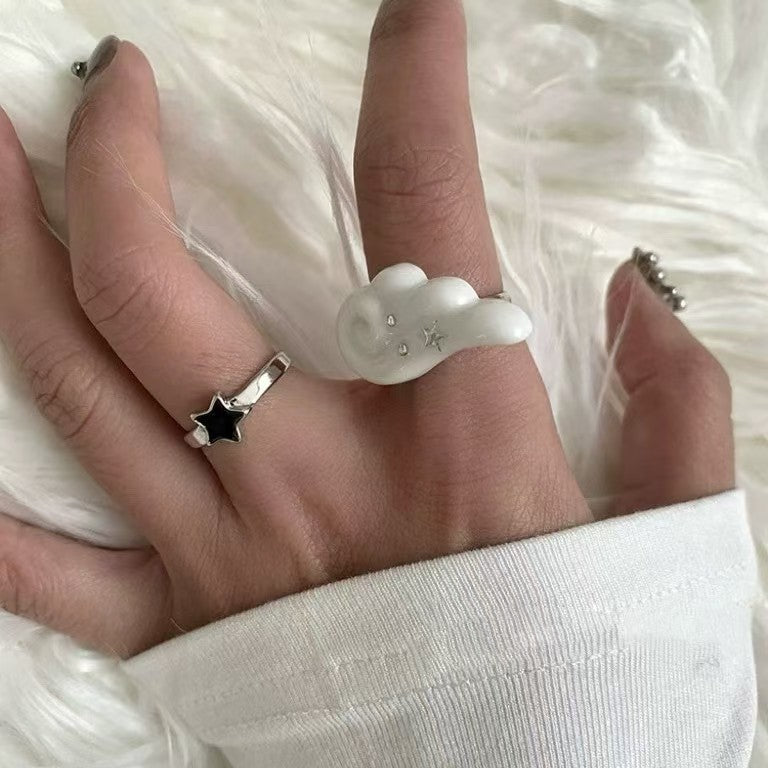 Niche Fashion Angel Wings Cute Open Ring For Women