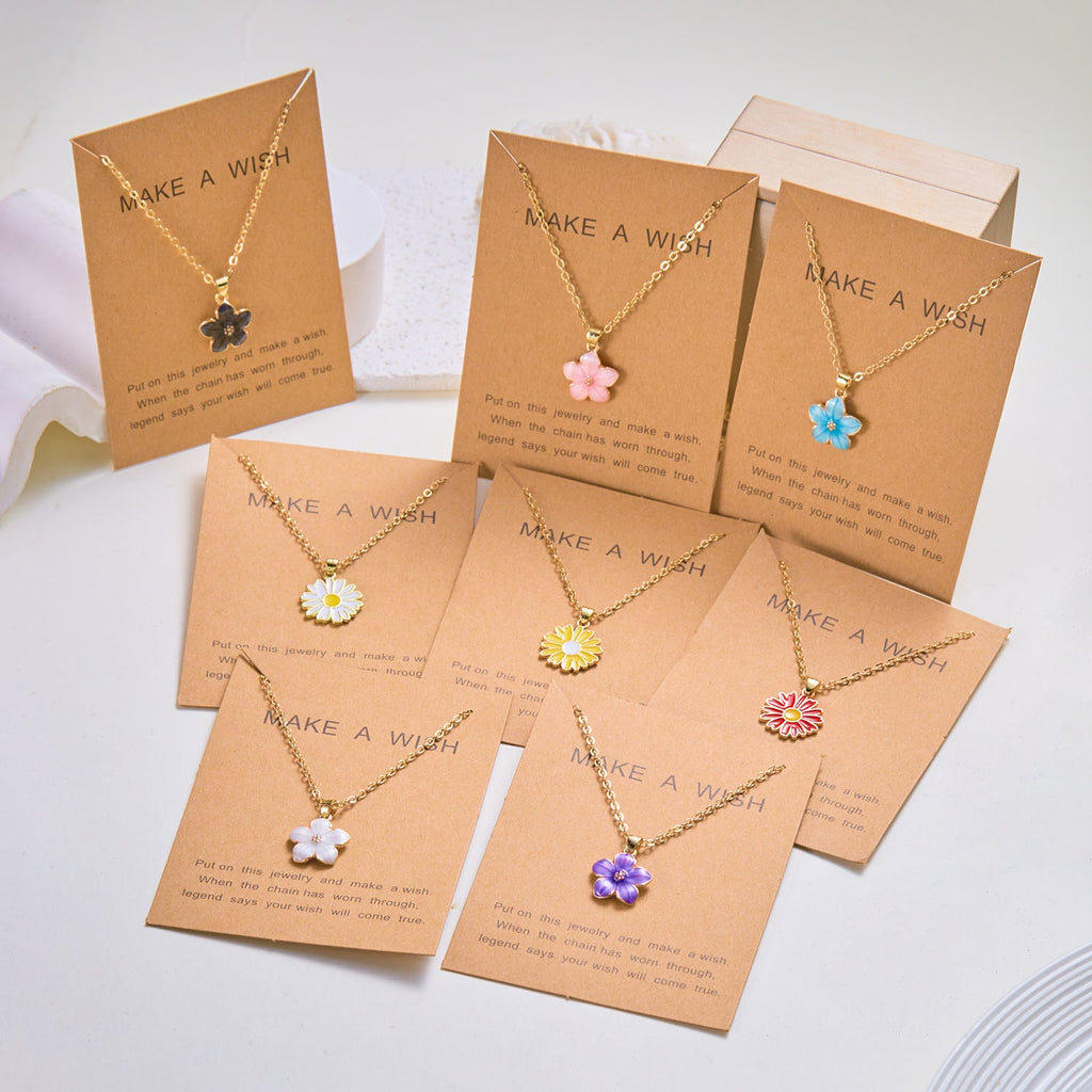 Elegant Cherry Blossom Clavicle Chain For Women