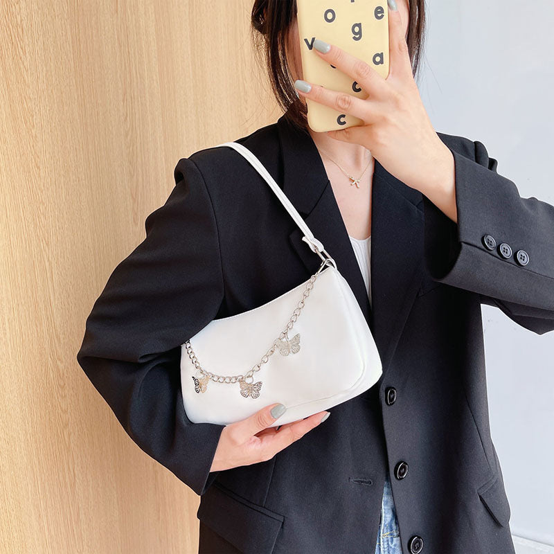Fashion Butterfly Chain Underarm Bag All-match One-shoulder Crossboby Bag