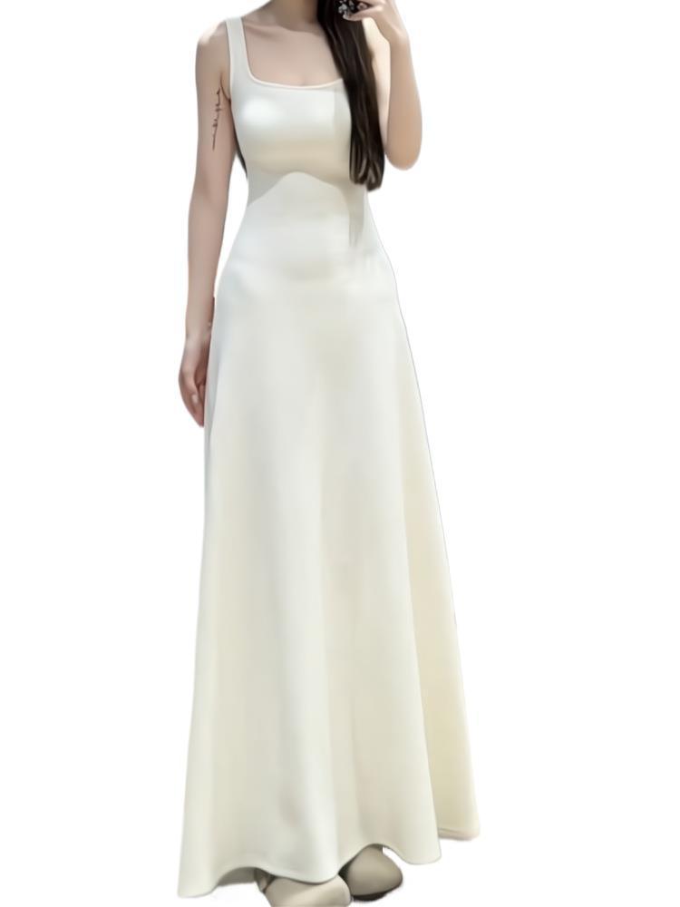 Design Sense Graceful Vest Sling Dress