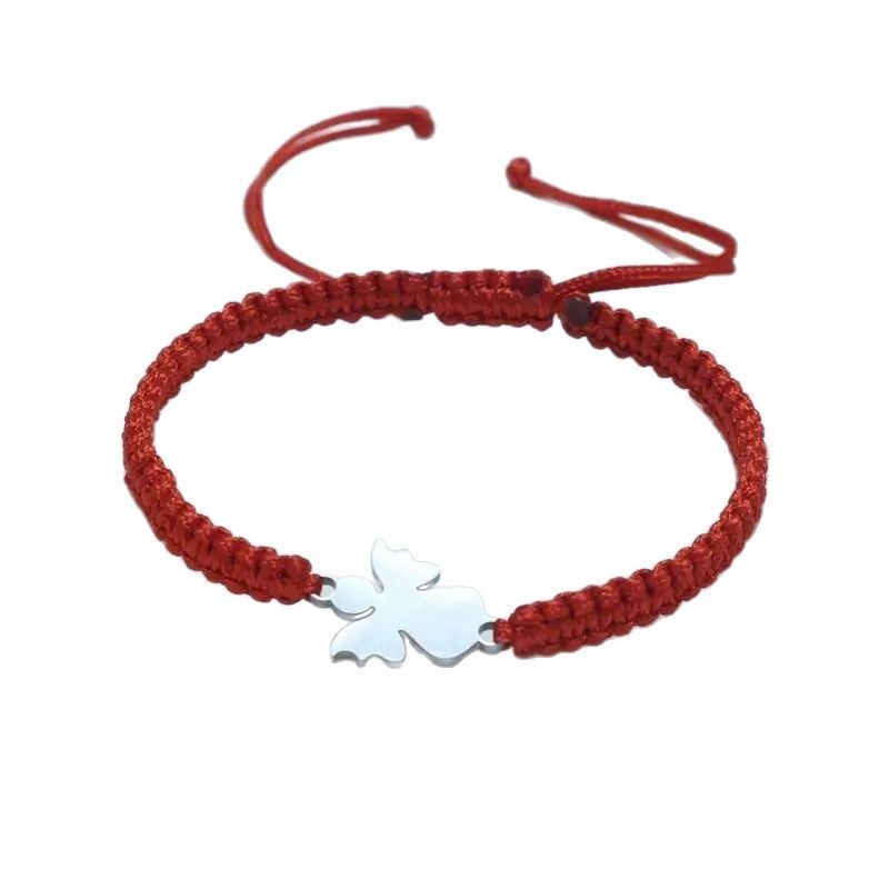 Cute Stainless Steel Hand-woven Angel Bracelet